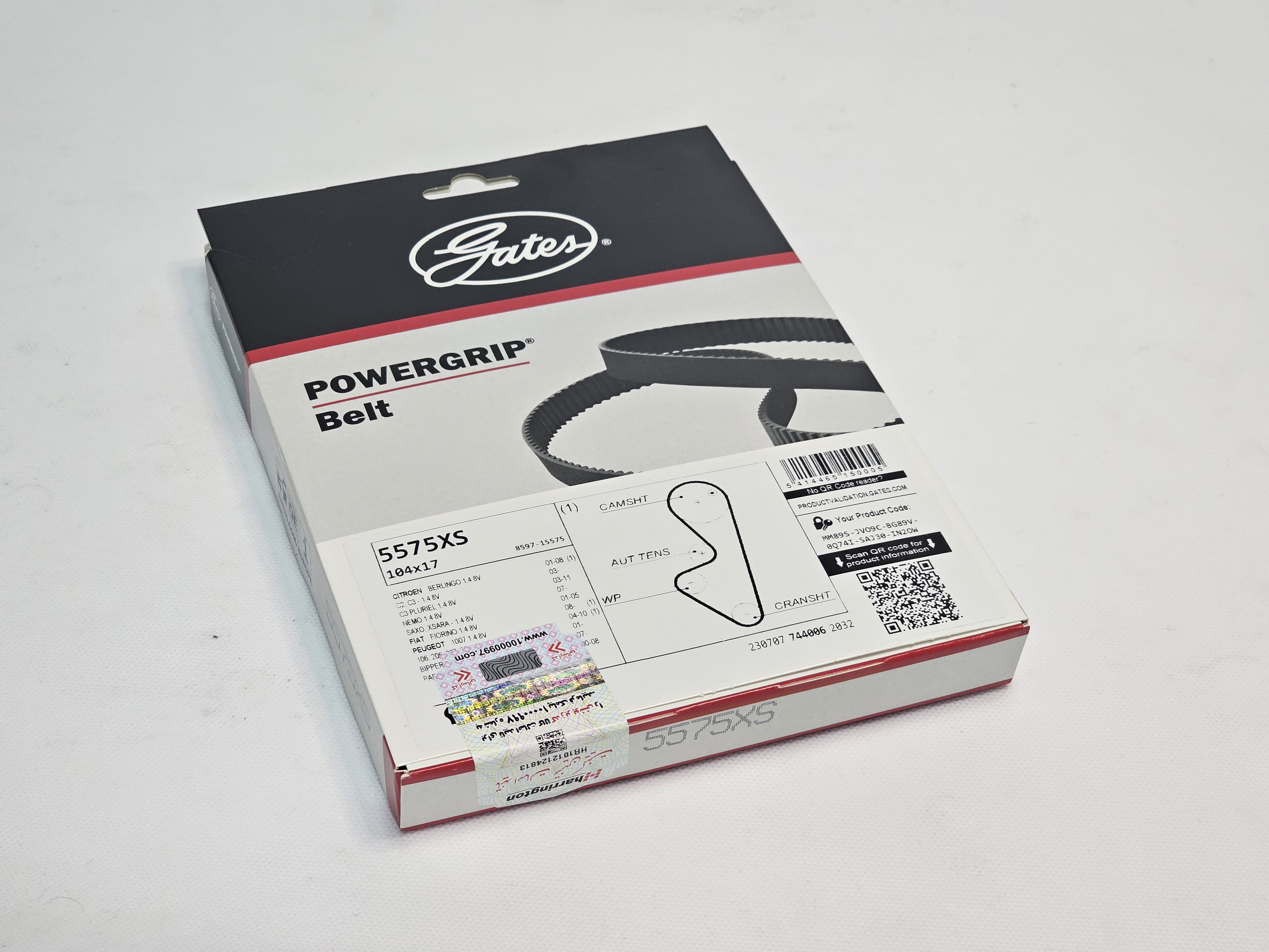 تسمه تایم پژو 206 تیپ2 پاورگریپ